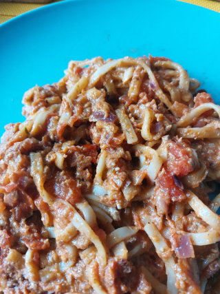 Ansjovis met spaghetti